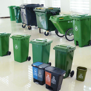 Poubelle en plastique d'extérieur Poubelle de 240 <span class=keywords><strong>litres</strong></span> Poubelle à roulettes - Product Image 4