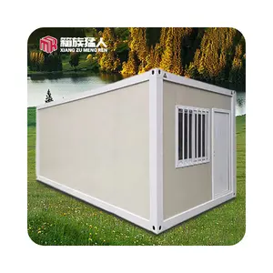 Barato quacent goles minúsculo casa jardim escritório minúsculo casa modular pré-fabricada 20ft flat pack prefab container