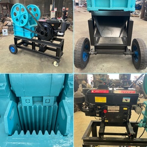Concasseur à mâchoires mobile compact et micro PE200*300, utilisé dans l'extraction de pierres et d'or, entraîné par un moteur diesel - Product Image 2
