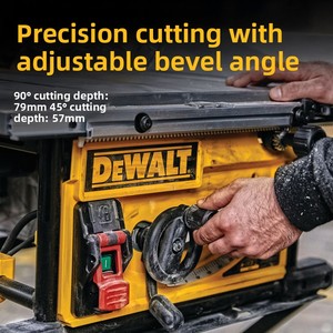   Scie à <span class=keywords><strong>table</strong></span> DWE7492 2000W 250mm, coupe 77mm, déplacement latéral 825mm, guide à crémaillère - Product Image 5