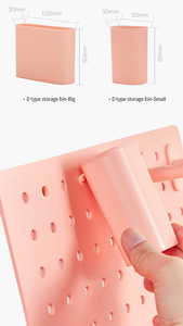 Haute qualité gain de place stylo stationnaire panneau perforé trou conception en plastique <span class=keywords><strong>rose</strong></span> <span class=keywords><strong>bureau</strong></span> <span class=keywords><strong>bureau</strong></span> accessoires <span class=keywords><strong>organisateur</strong></span> - Product Image 5