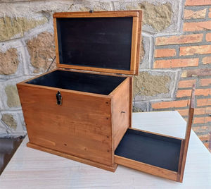 Meubles de salon rustiques boîte faite à la main avec <span class=keywords><strong>tiroir</strong></span> de rangement caché fausse boîte inférieure avec compartiment secret - Product Image 5