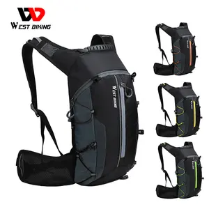 WEST BIKING 10L กระเป๋าเป้สะพายหลังสำหรับปั่นจักรยาน,กระเป๋าเป้สะพายหลังสำหรับปั่นจักรยานพับได้พกพาสะดวกกันน้ำได้กระเป๋าเป้สะพายหลังเดินป่า