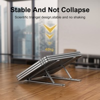 Support d'ordinateur portable réglable en alliage d'aluminium léger et portable, prix d'usine