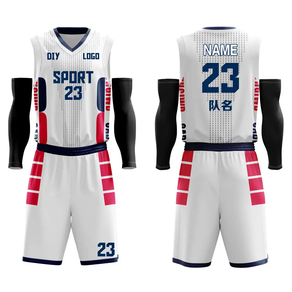 Maillot de basket-ball personnalisé pour équipe, chemise respirante, réversible, vêtement de sport, uniforme