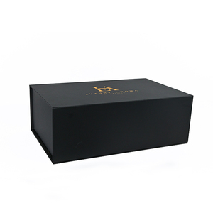 Luxury Folding Gift <strong>Box</strong> Classic Black Large Magnetic Presentation Gift <strong>Hamper</strong> <strong>Box</strong> <strong>for</strong> Packing - Product Image 3