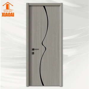 Portas de Madeira de Estilo Moderno com Acabamento em Melamina, Direto da Fábrica, Impermeáveis para Uso em Quartos de Hotel e Vilas - Product Image 3