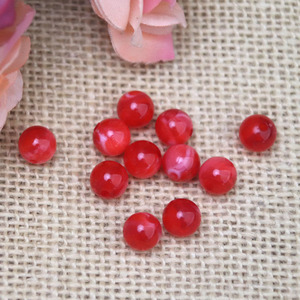 Acrylic <b>Beads</b> 6-10mm Round Loose <b>Beads</b> For Jewelry Making Bulk Pack Polished Cat's Eye Effect Two Tone Imitation Jade - Product Image 2