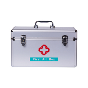 Mochila <span class=keywords><strong>de</strong></span> viaje <span class=keywords><strong>de</strong></span> emergencia <span class=keywords><strong>de</strong></span> metal portátil para coche, bebé, Medicina Caja <span class=keywords><strong>de</strong></span> botiquín <span class=keywords><strong>de</strong></span> primeros auxilios <span class=keywords><strong>de</strong></span> aluminio - Product Image 4