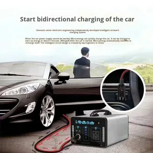 500W/1000W Portable Power Station, MPPT <b>Solar</b> Energy Storage Supply With Flashlight for <b>Mobile</b> Emergency 500 Pure Sine Wave Powe - Product Image 5