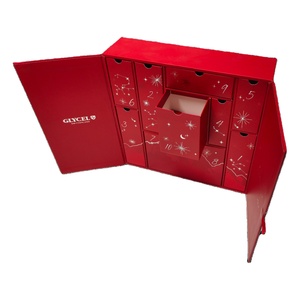Boîte <span class=keywords><strong>cadeau</strong></span> <span class=keywords><strong>de</strong></span> luxe à double porte personnalisée avec logo Pulida 2025, calendrier <span class=keywords><strong>de</strong></span> l'avent <span class=keywords><strong>de</strong></span> Noël vide personnalisé pour 12 ou 24 jours, emballage pour biscuits - Product Image 1