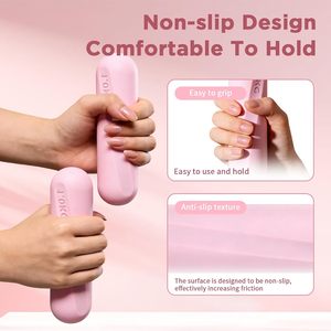 Haltères de musculation à domicile en silicone coloré antidérapant, barres de poids 1 kg (paire) pour femmes - Product Image 4