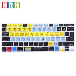 Wholesale Shortcut Silicone Custom Keyboard Skin Keyboard Covers Protector for Macbook ready to ship