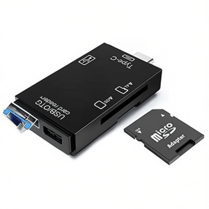 เครื่องอ่านการ์ดมัลติฟังก์ชั่น USB Type C OTG อะแดปเตอร์การ์ดไมโคร SD TF สำหรับโทรศัพท์พีซีแล็ปท็อป - Product Image 2