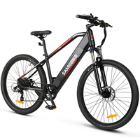 2022 سريع OEM SAMEBIKE 27.5 'الذكية 48V 12.4AH بطارية ليثيوم 500W 7 سرعات ebike دراجة جبلية كهربائية