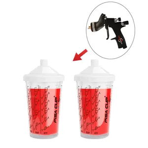 600ml Paint Mixing Cup Kit Completo Copo de Pintura Descartável para Air Spray Gun