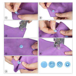 T5 nhựa chì miễn phí hai mặt <span class=keywords><strong>Snap</strong></span> Nút cho quần áo trẻ em - Product Image 5