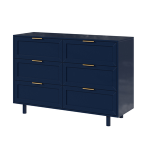 Wood Dresser for Bedroom, Wide Chest of Drawers with 6 Drawers, Large Green Storage Tower Unit Bedroom - Product Image 5