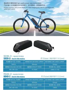 Индивидуальные 48V 52V 60V 72V 20Ah 24Ah 28,8 ah 30Ah литиево-ионная упаковка для электрического велосипеда, батареи для велосипеда, треугольные батареи для велосипеда