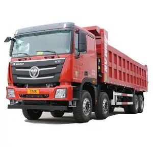 수출 뜨거운 부티크 중고차 Foton Auman GTL 9 시리즈 대형 트럭 430 HP 8X4 8.8 m 덤프 트럭 사용 덤프 트럭