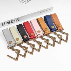 พวงกุญแจหนัง PU รูปตัว S สำหรับตั้งแคมป์กลางแจ้ง - Product Image 2