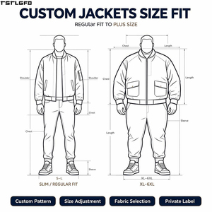 Chaquetas Personalizadas de Tallas Grandes para Hombre, Chaqueta Bomber Resistente al Viento, Corte Holgado, Fabricantes de Ropa al por Mayor - Product Image 3