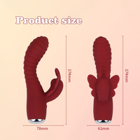 Vibromasseur point G pour femmes de qualité supérieure avec masseur clitoridien jouet sexuel alimenté par USB gode Premium pour usage vaginal