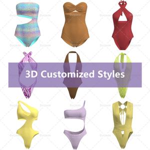 Maillot de bain bikini 2 pièces personnalisé OEM en Spandex/Polyester à séchage rapide pour femme, marque OUTPACE - Product Image 4