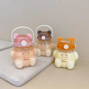 Dagudi <b>Bear</b> Water <b>Bottle</b> 500Ml Bpa Free Portable Kids Cup Travel Use - Product Image 2