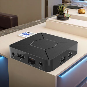 Q5 <span class=keywords><strong>Android</strong></span> <span class=keywords><strong>TV</strong></span>ボックス4K高解像度在庫クアッドコアスマートIPセットトップボックス<span class=keywords><strong>Android</strong></span> 10 RJ45 for UK for Hotels - Product Image 1