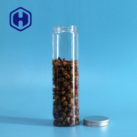 Couvercle en aluminium pour bocal en plastique PET de qualité supérieure de 420ml pour barres d'emballage longues Biscuits Collations au sucre Bonbons pour biscuits Chocolats Bébé
