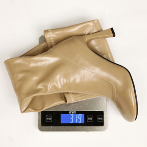 Big Size 46 Solid Simple Design Square Toe Shoes Over the Knee High Women Long <b>Boots</b> High Heels Side Zipper <b>Boots</b> for Ladies - Product Image 5