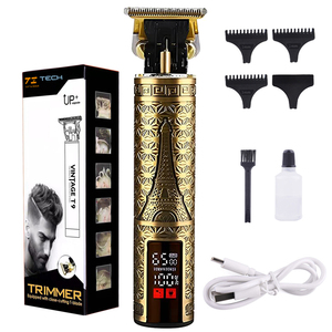 TZ-T016 T9 tondeuses à cheveux électriques hommes 0mm chauve coupe de cheveux Machine 3.7V pièces de rechange gratuites <span class=keywords><strong>Nova</strong></span> tondeuse à cheveux en acier inoxydable - Product Image 1