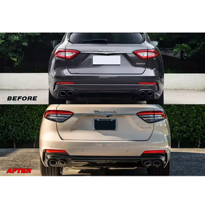 Parachoques de estiramiento facial de alta calidad, parachoques delantero y trasero, falda lateral, Kit de carrocería de labio delantero para Maserati <span class=keywords><strong>Levante</strong></span> Trofeo Bodykit - Product Image 2