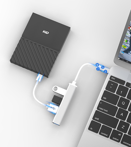 Bốn trong một Splitter đa cổng USB <span class=keywords><strong>HUB</strong></span> 4 cổng loại C Adapter máy tính xách tay 4 trong 1 USB C 3.0 4 cổng <span class=keywords><strong>hub</strong></span> mở rộng Docking sạc - Product Image 5