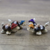 Décoration d'intérieur artisanale en coquille de tortue naturelle en gros, petits cadeaux artisanaux en coquillages, chapeau de tortue marine