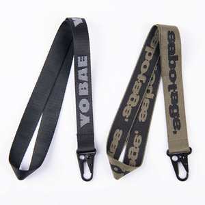 Custom Woven Embroidered Polyester Braided Neck Strap Promotional Personalized Eco-Friendly Breakaway <b>Safety</b> Buckle Lanyard - Product Image 3