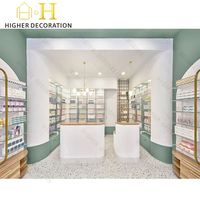 Étagères de pharmacie de style nordique, comptoir élégant pour l'exposition de cosmétiques, vitrine pour pharmacie, boutique de cosmétiques, présentoir de cosmétiques
