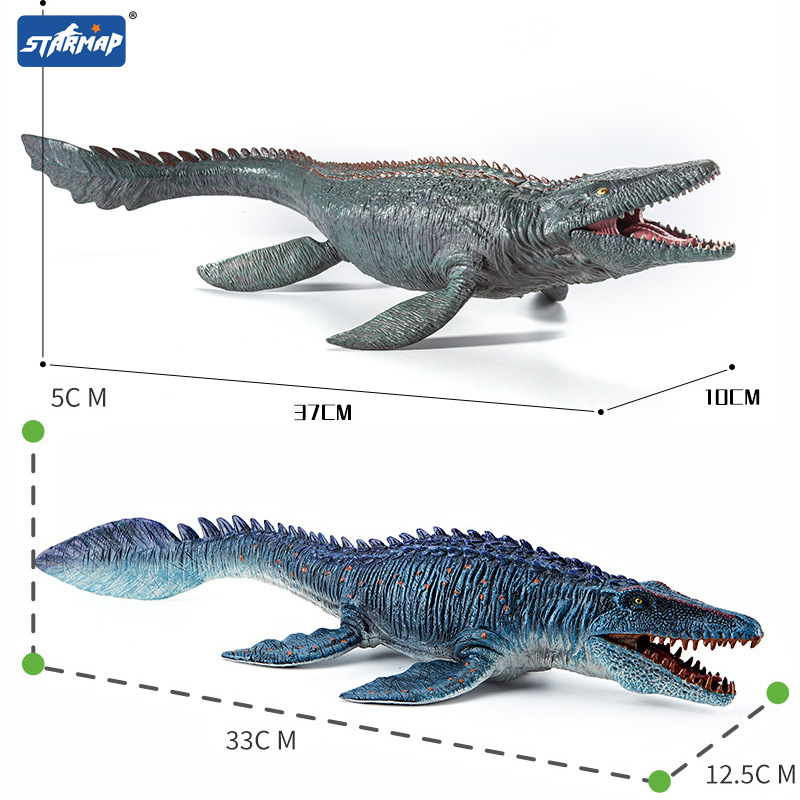 [Ocean overlord Series] Mosasaurus 37ซม. + Mosasaurus ทาสี33ซม.
