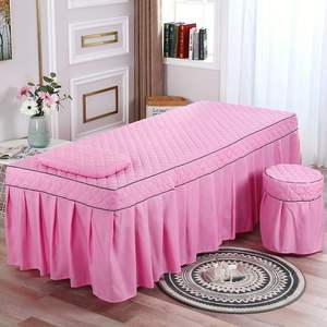 Sábana bajera de cama de Spa personalizada de buena calidad de belleza, sábanas de cama de masaje de Color sólido, Spa de salón de ropa de cama, falda de cama - Product Image 4