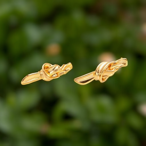 ต่างหูแฟชั่นแบบติดหู สแตนเลส 316L ชุบทอง PVD ทนทาน เป็นมิตรต่อสิ่งแวดล้อม - Product Image 3