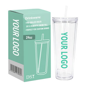 Vaso Térmico Schneekugeltumbler de 24 oz, Vaso Personalizado de Doble Pared, Vaso Térmico con Diseño de Bola de Nieve de 24 oz, Vaso Tipo Mason Jar con Tapa y Pajita - Product Image 1