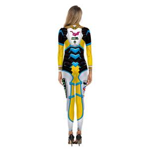 Hot Overwatch jeu DVA différentes couleurs Halloween <span class=keywords><strong>Cosplay</strong></span> impression numérique transfert de chaleur Costume combinaison femme - Product Image 4