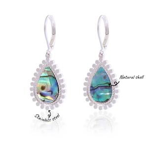 Boucles d'oreilles goutte d'eau à la mode pour femmes, boucles d'oreilles plaquées argent hypoallergénique en acier inoxydable, bijoux minimalistes pour un usage quotidien - Product Image 5