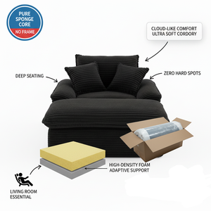 Canapé-lit compact de qualité, idéal pour les petits appartements, canapé moderne pour salon, ensemble de canapés modulaires, fauteuil inclinable sans structure - Product Image 6