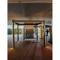 MIA étanche 3x4m jardin extérieur motorisé aluminium persienne extérieure pergola panneau solaire