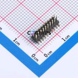 XDZ127-2-10-S-1.0-G1 Pin Header SMD,P=1.27mm Connector 2x10P 1.27mm Pin Header Vertical Mount - Product Image 1