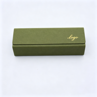 Étui rigide optique vintage fait main 2026, rectangulaire, portable, de haute qualité, avec logo personnalisé, écologique, pour lunettes de soleil