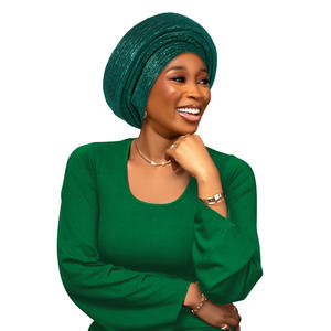 เจลสำหรับงานแต่งงานหมวกผ้าโพกหัวสไตล์แอฟริกันผ้าโพกหัวสำหรับผู้หญิงผ้าอาโซเเกะผ้าโพกหัวมุสลิม - Product Image 6