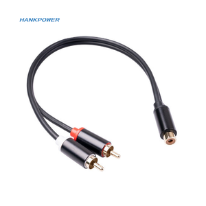 0.3m placcato oro auto <span class=keywords><strong>Audio</strong></span> modifica cavo inca <span class=keywords><strong>2</strong></span> in 1 inca maschio a femmina cavo adattatore - Product Image 4